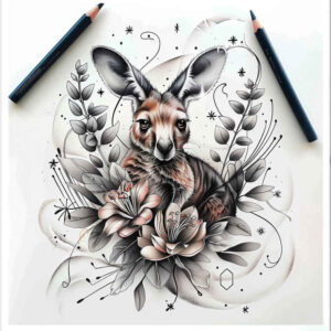animals-with-symbols – tattoo design ideas free ai generated – realism-depth-perception – for-arm – Gallery: other-animals-inkby-ai