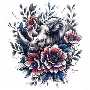 animals-with-tenderness – tattoo design ideas free ai generated – realism-sharp-focus – for-temple – Gallery: other-animals-inkby-ai