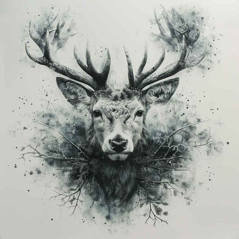 animals-with-wavy-lines – tattoo design ideas free ai generated – realism-refined-highlights – for-upper-shoulder – Gallery: other-animals-inkby-ai
