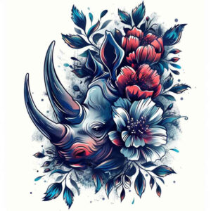 artistic-animals – tattoo design ideas free ai generated – realism-glowing-edges – for-scapula – Gallery: other-animals-inkby-ai