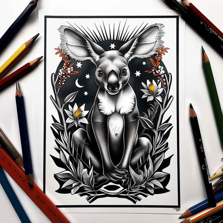 artistic-animals – tattoo design ideas free ai generated – surrealism-shifting-shapes – for-ankle – Gallery: other-animals-inkby-ai