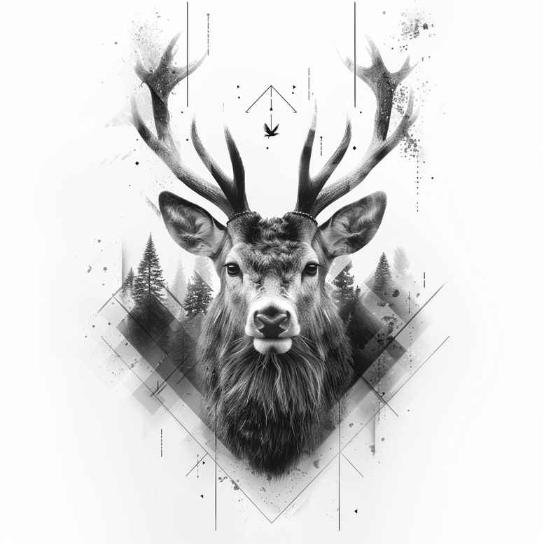 birds – tattoo design ideas free ai generated – realism-contour-shading – for-lower-leg – Gallery: other-animals-inkby-ai