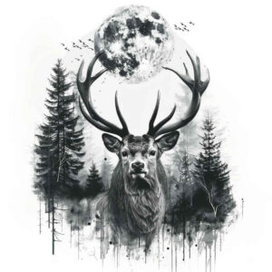 exotic-animals – tattoo design ideas free ai generated – neotraditional-layered-fill – for-upper-back – Gallery: other-animals-inkby-ai