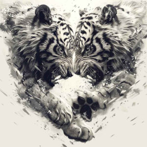 fauna – tattoo design ideas free ai generated – realism-mirrored-effect – for-elbow – Gallery: other-animals-inkby-ai