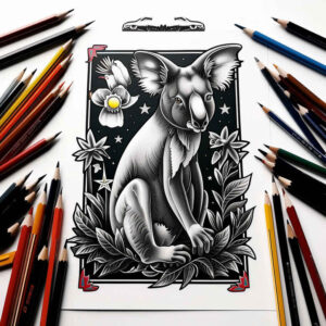 forest-animals – tattoo design ideas free ai generated – surrealism-timeless – for-upper-arm – Gallery: other-animals-inkby-ai