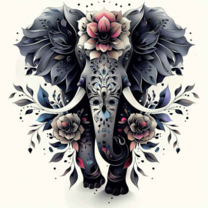 geometric-animals – tattoo design ideas free ai generated – realism-glowing-edges – for-foot – Gallery: other-animals-inkby-ai