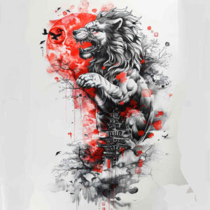 mystical-animals – tattoo design ideas free ai generated – neotraditional-classic-motifs – for-ankle – Gallery: other-animals-inkby-ai