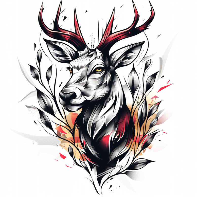 mystical-animals – tattoo design ideas free ai generated – neotraditional-subtle-tone – for-palm – Gallery: other-animals-inkby-ai