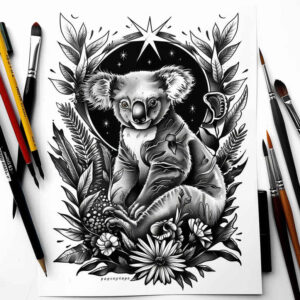 mystical-animals – tattoo design ideas free ai generated – realism-smooth-complexion – for-thigh – Gallery: other-animals-inkby-ai