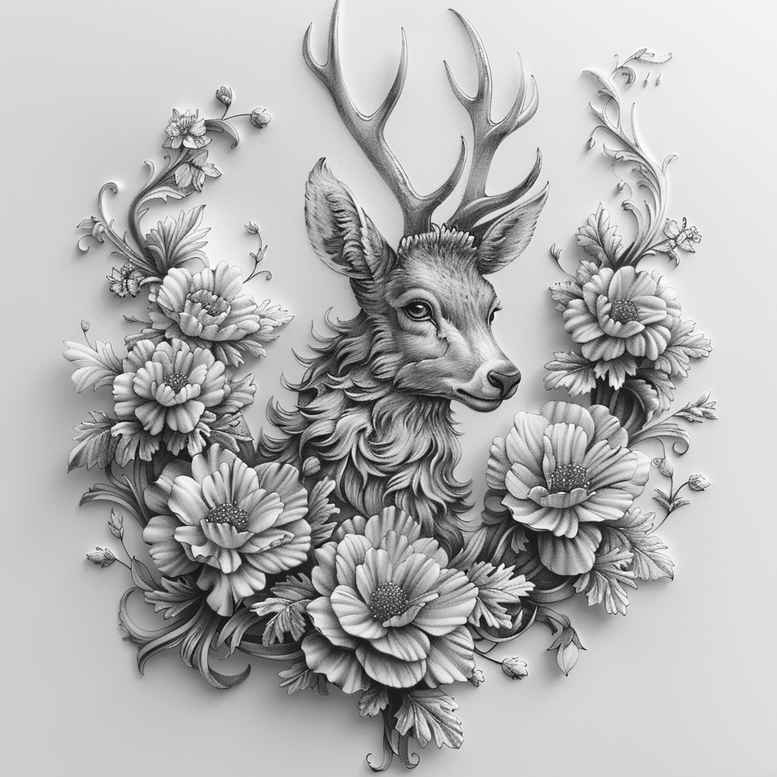 other-animals tattoo design ideas Surrealism metamorphosis animal motifs for thigh