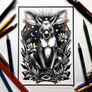 other-animals tattoo design ideas Surrealism imaginative animal motifs symbol of perseverance