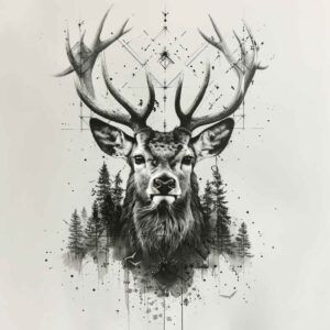 other-animals tattoo design ideas artistic contrast bold lines for chest