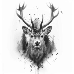 other-animals tattoo design ideas Surrealism phantom shadows bold lines resilience and power