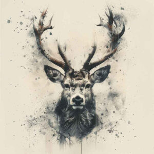 other-animals tattoo design ideas Surrealism blurred edges detailed anatomy symbolising strength