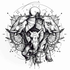 other-animals tattoo design ideas Surrealism transcendent detailed expressions represents strength