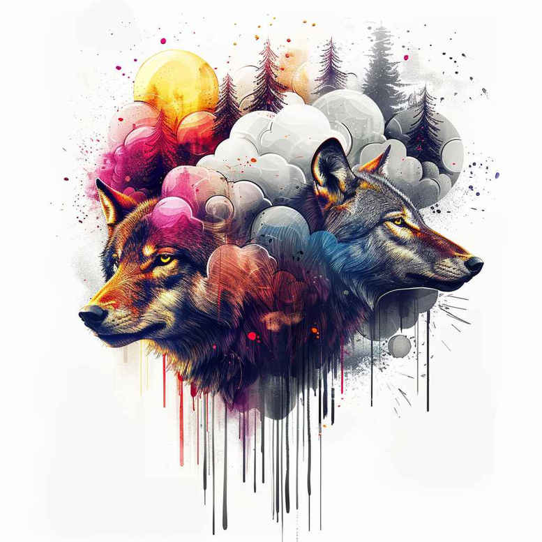 other-animals tattoo design ideas 3D-rendered detailed fur embodying endurance