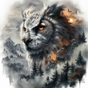 other-animals tattoo design ideas classic composition detailed fur for upper back