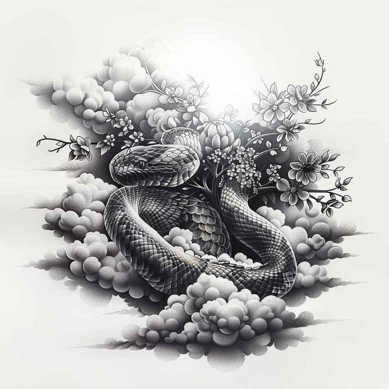 other-animals tattoo design ideas bold color blocks detailed fur stands for strength