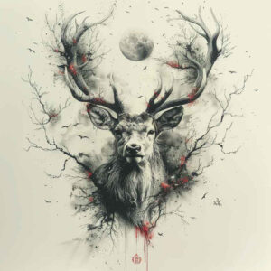 other-animals tattoo design ideas 3D-rendered dynamic poses for side torso