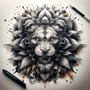 other-animals tattoo design ideas Realim light and shadow play fierce embodying strength