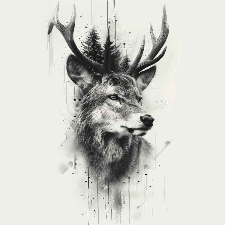 other-animals tattoo design ideas realistic shadowing fierce meaning strength