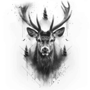 other-animals tattoo design ideas soft blending layered shading symbol of determination