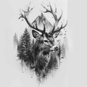 other-animals tattoo design ideas Surrealism disorienting natural patterns for elbow