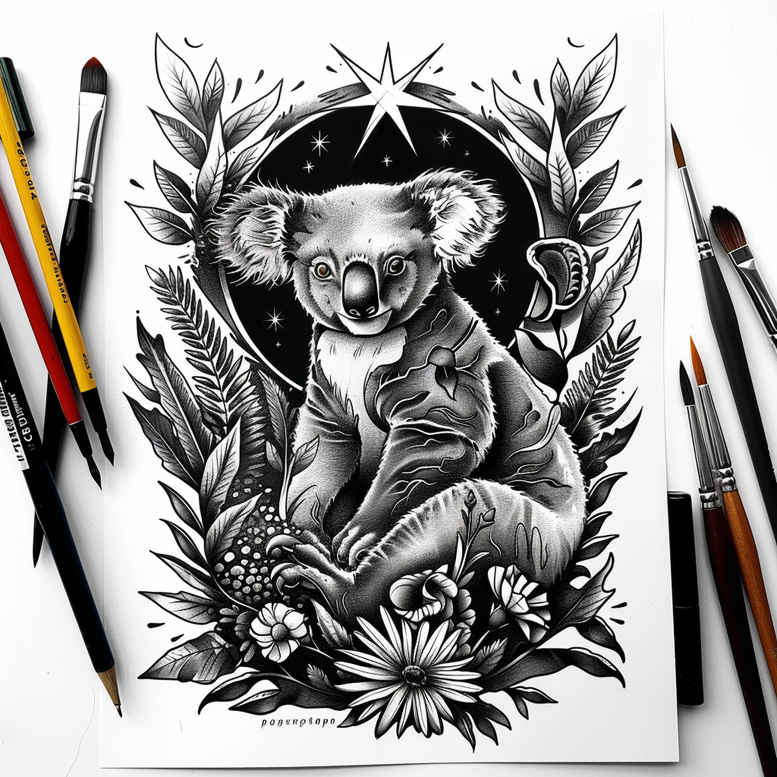 other-animals tattoo design ideas displaced objects natural texture embodying endurance