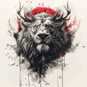 other-animals tattoo design ideas textural detail natural texture stands for courage
