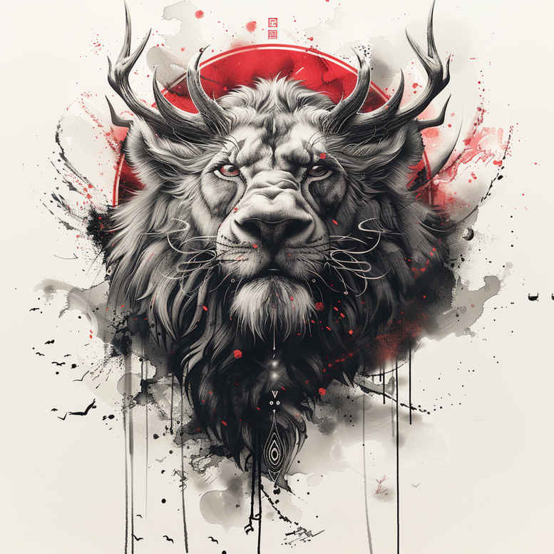 other-animals tattoo design ideas textural detail natural texture stands for courage