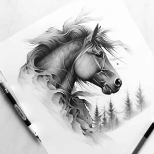 other-animals tattoo design ideas Surrealism abstract naturalistic for calf