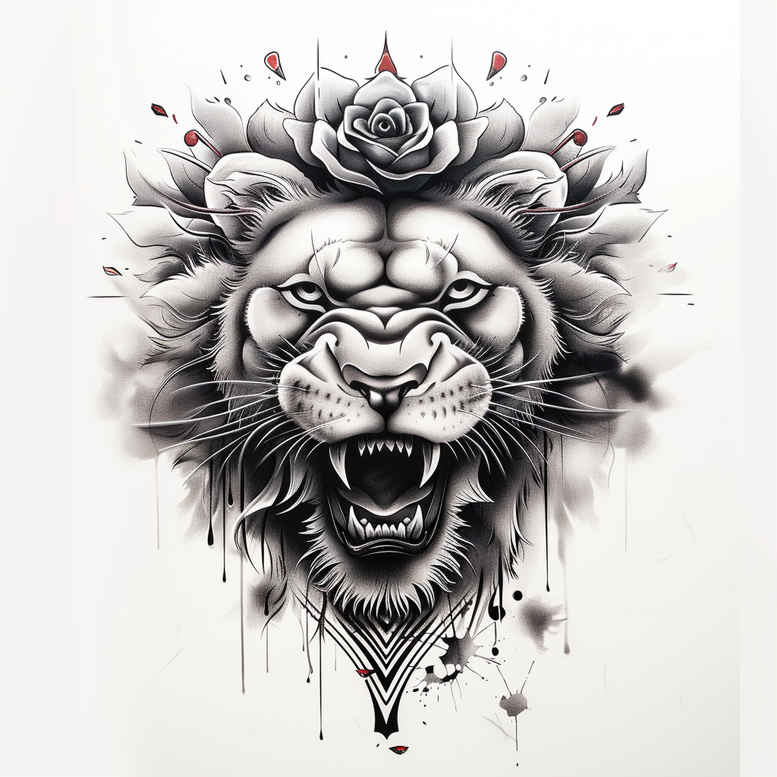 other-animals tattoo design ideas Surrealism fantastical naturalistic for palm