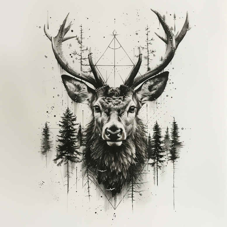 other-animals tattoo design ideas Surrealism phantom nature-inspired for arm