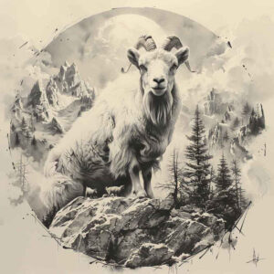other-animals tattoo design ideas refined contrast powerful for lower chest