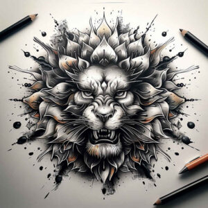 other-animals tattoo design ideas dreamlike powerful for neck