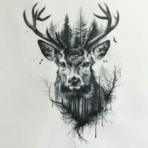 other-animals tattoo design ideas Surrealism melted shapes realistic embodying endurance