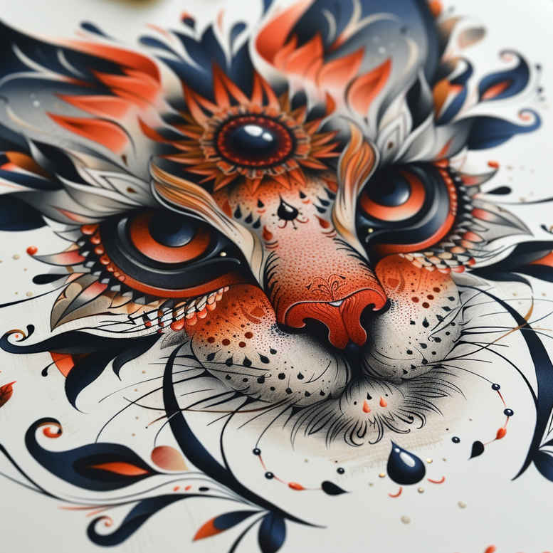 other-animals tattoo design ideas refined lines realistic for upper chest