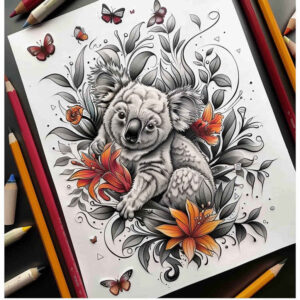 other-animals tattoo design ideas Surrealism mysterious scales for fingers