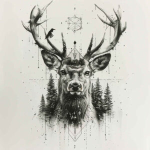 other-animals tattoo design ideas clean fill tribal style embodying resilience