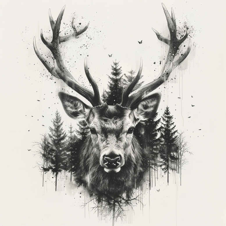other-animals tattoo design ideas modern classic tribal style for side
