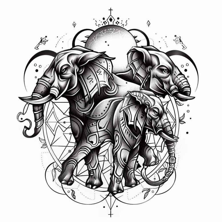 other-animals tattoo design ideas hyper-detailed wildlife endurance and power