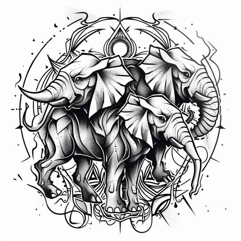 water-animals – tattoo design ideas free ai generated – neotraditional-enhanced-shading – for-nape – Gallery: other-animals-inkby-ai