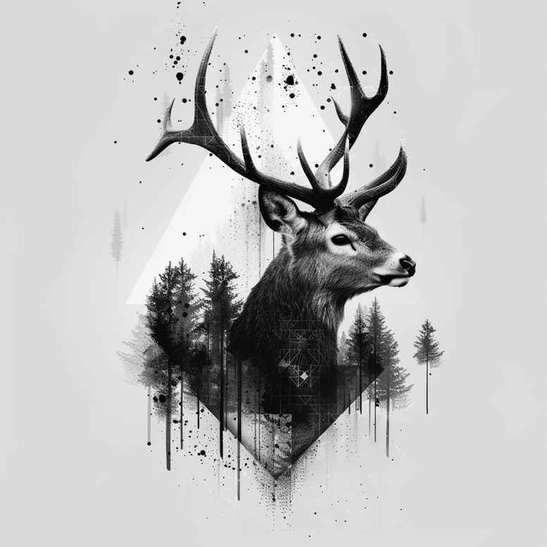 wild-animals – tattoo design ideas free ai generated – neotraditional-bold-color – for-upper-thigh – Gallery: other-animals-inkby-ai