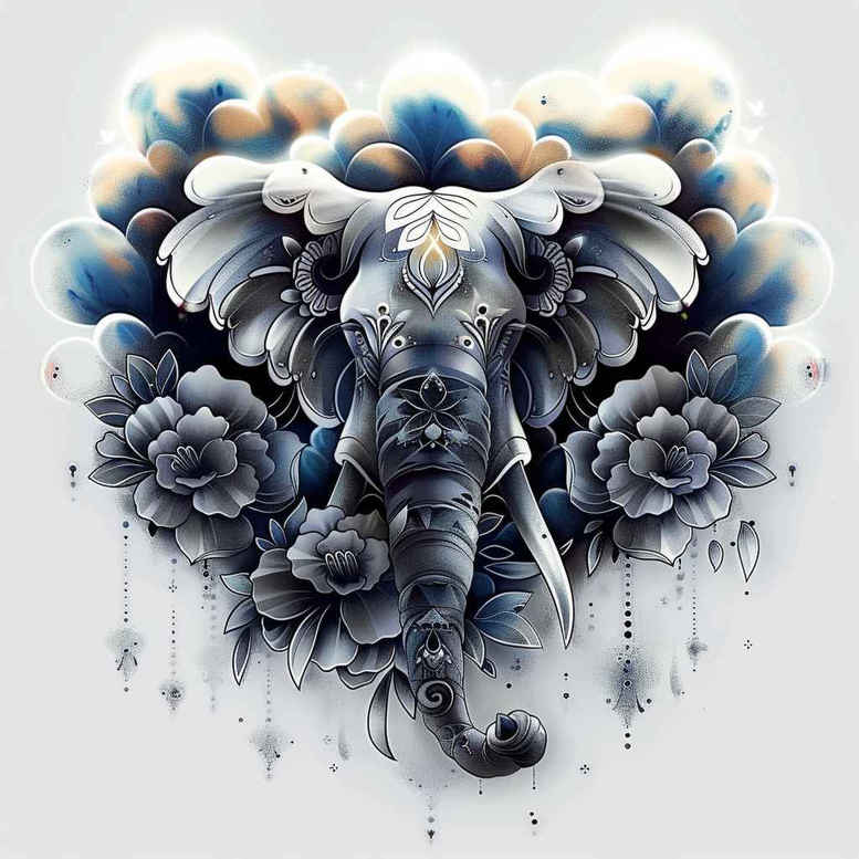 wild-animals – tattoo design ideas free ai generated – realism-sharp-focus – for-side-torso – Gallery: other-animals-inkby-ai