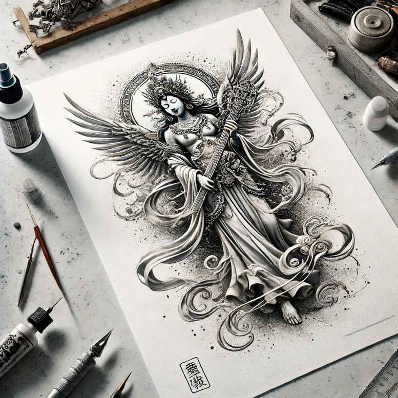 asian-clouds – tattoo design ideas free ai generated – realism-highlight-detail – for-triceps – Gallery: other-asia-inkby-ai