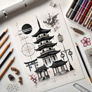 asian-geometric-tattoo-realism-realistic-texture-for-shoulder-blade – tattoo design ideas free ai generated – Gallery: other-asia-inkby-ai