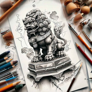 asian-fauna – tattoo design ideas free ai generated – realism-precise-gradient – for-toe – Gallery: other-asia-inkby-ai