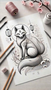 asian-fauna – tattoo design ideas free ai generated – realism-true-skin – for-spine – Gallery: other-asia-inkby-ai