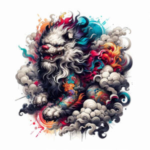 asian-flowers – tattoo design ideas free ai generated – neotraditional-strong-contrast – for-spine – Gallery: other-asia-inkby-ai