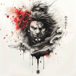 asian-harmony-symbols – tattoo design ideas free ai generated – realism-contour-shading – for-outer-arm – Gallery: other-asia-inkby-ai